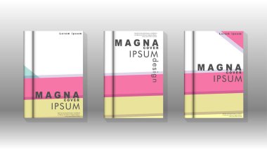 Kapak kitabı kavramı soyut geometrik arka plan renk ve şekillerin bir kombinasyonu ile