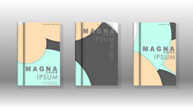 Kurumsal iş yıllık rapor kitap kapağı broşür el ilanı posteri için soyut düşük daire şekil arka plan. Eps10 vektör şablonu