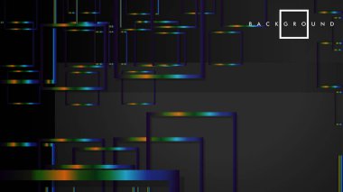 Modern Soyut Vektör Kutusu Arka Plan. renkli degrade şeritler ile. eps 10 şablonu