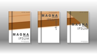 Kapak kitabı kavramı soyut geometrik arka plan renk ve şekillerin bir kombinasyonu ile