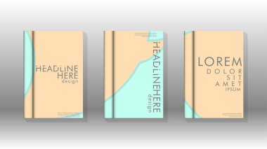 Kurumsal iş yıllık rapor kitap kapağı broşür el ilanı posteri için soyut düşük daire şekil arka plan. Eps10 vektör şablonu