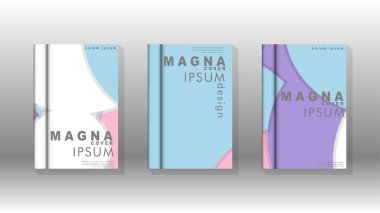 Kurumsal iş yıllık rapor kitap kapağı broşür el ilanı posteri için soyut düşük daire şekil arka plan. Eps10 vektör şablonu