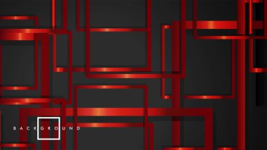 Vektör Modern Soyut Kareler Arka Planlar . siyah ve kırmızı metal renk degradesi ile. eps 10 şablonu