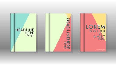 Soyut kitap kapağı düzeninin arka planı. Broşürler, dergiler, vektör şablonları vb. için. Modern tasarımlar Eps 10'da geometrik desenler oluşturur