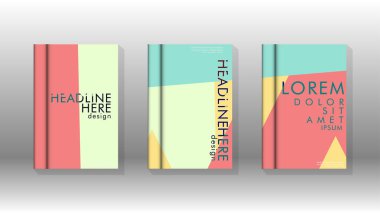 Soyut kitap kapağı düzeninin arka planı. Broşürler, dergiler, vektör şablonları vb. için. Modern tasarımlar Eps 10'da geometrik desenler oluşturur