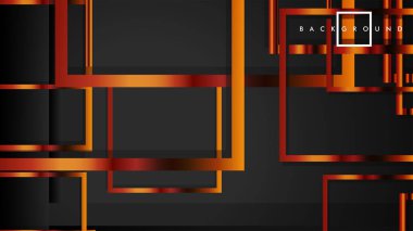 Vektör Modern Soyut Kareler Arka Planlar . siyah ve metal renk degradesi ile. eps 10 şablonu