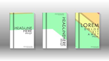 Kapak kitabı kavramı soyut geometrik arka plan renk ve şekillerin bir kombinasyonu ile