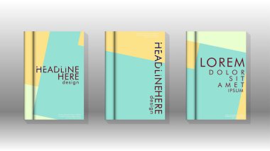 Soyut kitap kapağı düzeninin arka planı. Broşürler, dergiler, vektör şablonları vb. için. Modern tasarımlar Eps 10'da geometrik desenler oluşturur