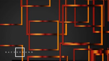 Vektör Modern Soyut Kareler Arka Planlar . siyah ve metal renk degradesi ile. eps 10 şablonu