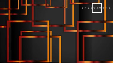 Vektör Modern Soyut Kareler Arka Planlar . siyah ve metal renk degradesi ile. eps 10 şablonu
