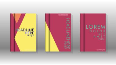 Soyut kitap kapağı düzeninin arka planı. Broşürler, dergiler, vektör şablonları vb. için. Modern tasarımlar Eps 10'da geometrik desenler oluşturur