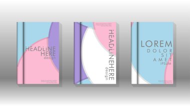 Minimal vektör tasarımı kapsar. Yuvarlak şekiller kompozisyon. Eps10 vektör şablonu