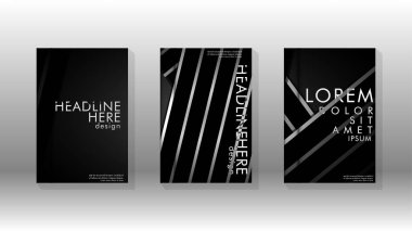 Geometrik tasarım arka planlı kapak kitabı.