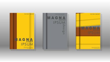 Kapak kitabı kavramı soyut geometrik arka plan renk ve şekillerin bir kombinasyonu ile