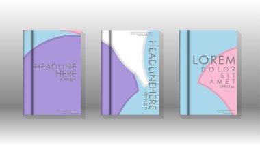 Kurumsal iş yıllık rapor kitap kapağı broşür el ilanı posteri için soyut düşük daire şekil arka plan. Eps10 vektör şablonu