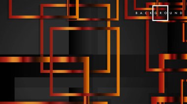 Vektör Modern Soyut Kareler Arka Planlar . siyah ve metal renk degradesi ile. eps 10 şablonu