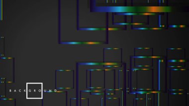 Modern Soyut Vektör Kutusu Arka Plan. renkli degrade şeritler ile. eps 10 şablonu