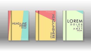 Soyut kitap kapağı düzeninin arka planı. Broşürler, dergiler, vektör şablonları vb. için. Modern tasarımlar Eps 10'da geometrik desenler oluşturur