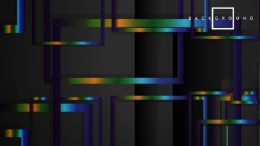 Modern Soyut Vektör Kutusu Arka Plan. renkli degrade şeritler ile. eps 10 şablonu
