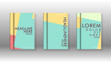 Soyut kitap kapağı düzeninin arka planı. Broşürler, dergiler, vektör şablonları vb. için. Modern tasarımlar Eps 10'da geometrik desenler oluşturur