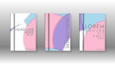 Kurumsal iş yıllık rapor kitap kapağı broşür el ilanı posteri için soyut düşük daire şekil arka plan. Eps10 vektör şablonu