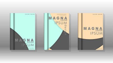 Kurumsal iş yıllık rapor kitap kapağı broşür el ilanı posteri için soyut düşük daire şekil arka plan. Eps10 vektör şablonu