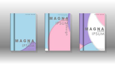 Kurumsal iş yıllık rapor kitap kapağı broşür el ilanı posteri için soyut düşük daire şekil arka plan. Eps10 vektör şablonu