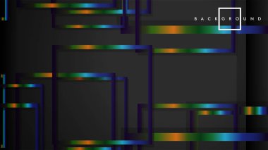 Modern Soyut Vektör Kutusu Arka Plan. renkli degrade şeritler ile. eps 10 şablonu