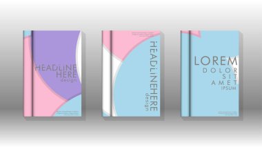 Posterler, kapaklar, broşürler, şirket yıllık iş, vb için soyut daire şekil arka planlar.