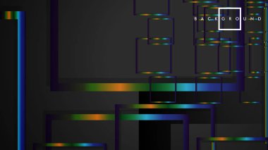 Modern Soyut Vektör Kutusu Arka Plan. renkli degrade şeritler ile. eps 10 şablonu