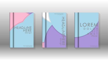 Kurumsal iş yıllık rapor kitap kapağı broşür el ilanı posteri için soyut düşük daire şekil arka plan. Eps10 vektör şablonu