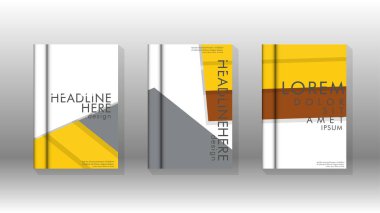 Kapak kitabı kavramı soyut geometrik arka plan renk ve şekillerin bir kombinasyonu ile