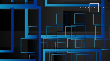 Vektör Modern Soyut Kareler Arka Planlar . siyah yeşil degrade ile. eps 10 şablonu