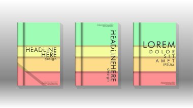 Kapak kitabı kavramı soyut geometrik arka plan renk ve şekillerin bir kombinasyonu ile