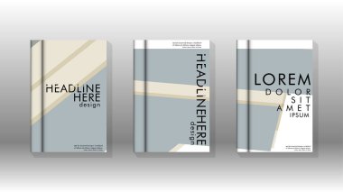 Kitap kapağı kavramı renk ve şekillerin bir kombinasyonu ile soyut geometrik arka plan. vektör tasarımı