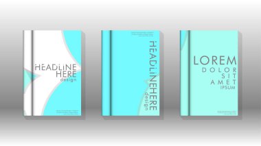 Kurumsal iş yıllık rapor kitap kapağı broşür el ilanı posteri için soyut düşük daire şekil arka plan. Eps10 vektör şablonu