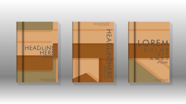 Kapak kitabı kavramı soyut geometrik arka plan renk ve şekillerin bir kombinasyonu ile