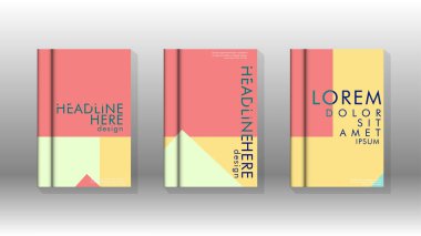 Soyut kitap kapağı düzeninin arka planı. Broşürler, dergiler, vektör şablonları vb. için. Modern tasarımlar Eps 10'da geometrik desenler oluşturur