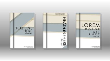 Kitap kapağı kavramı renk ve şekillerin bir kombinasyonu ile soyut geometrik arka plan. vektör tasarımı