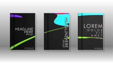 Kitap Kapağı renkli geometrik arka planlar.