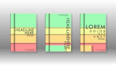 Kapak kitabı kavramı soyut geometrik arka plan renk ve şekillerin bir kombinasyonu ile