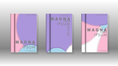 Kurumsal iş yıllık rapor kitap kapağı broşür el ilanı posteri için soyut düşük daire şekil arka plan. Eps10 vektör şablonu