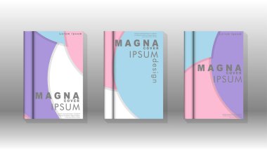 Minimal vektör tasarımı kapsar. Yuvarlak şekiller kompozisyon. Eps10 vektör şablonu