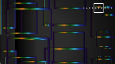 Modern Soyut Vektör Kutusu Arka Plan. renkli degrade şeritler ile. eps 10 şablonu