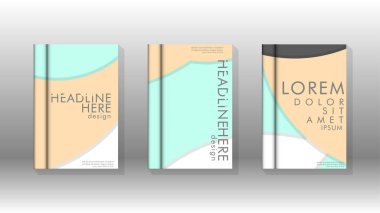 Kurumsal iş yıllık rapor kitap kapağı broşür el ilanı posteri için soyut düşük daire şekil arka plan. Eps10 vektör şablonu