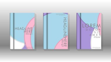 Kurumsal iş yıllık rapor kitap kapağı broşür el ilanı posteri için soyut düşük daire şekil arka plan. Eps10 vektör şablonu