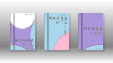 Kurumsal iş yıllık rapor kitap kapağı broşür el ilanı posteri için soyut düşük daire şekil arka plan. Eps10 vektör şablonu