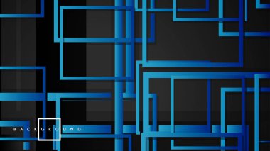 Vektör Modern Soyut Kareler Arka Planlar . siyah yeşil degrade ile. eps 10 şablonu