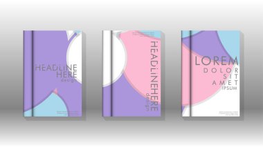 Kurumsal iş yıllık rapor kitap kapağı broşür el ilanı posteri için soyut düşük daire şekil arka plan. Eps10 vektör şablonu