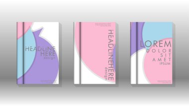 Posterler, kapaklar, broşürler, şirket yıllık iş, vb için soyut daire şekil arka planlar.